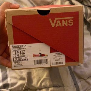 Multi color vans size 7 new with tags